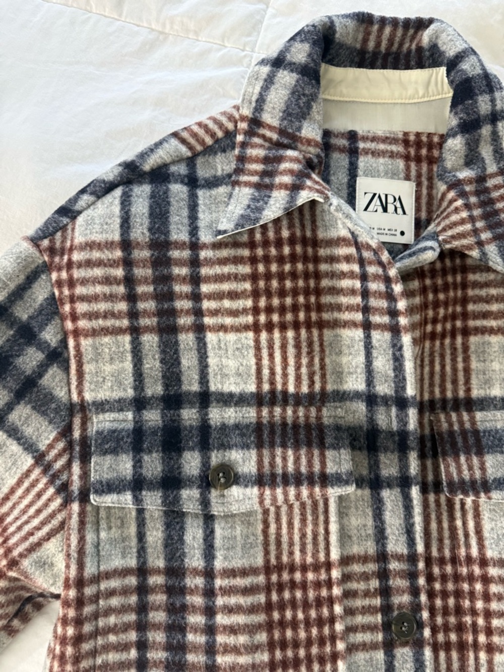 Plaid Button-Up Shacket